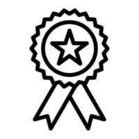 Medal Line Icon Design vector