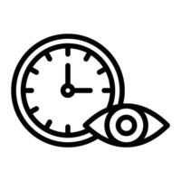 pista de hora línea icono diseño vector