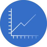 Chart Flat Bubble Icon vector