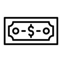 Cash Line Icon Design vector