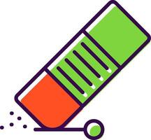 Eraser filled Design Icon vector