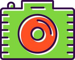 fotografía lleno diseño icono vector