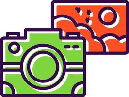 Photo filled Design Icon vector