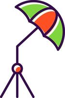 paraguas lleno diseño icono vector