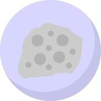 rock plano burbuja icono vector