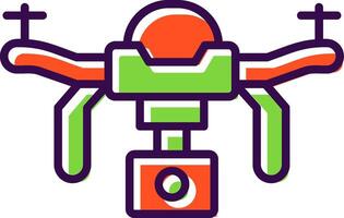 Drone filled Design Icon vector