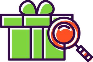 Gift filled Design Icon vector