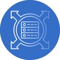Data Driven Flat Bubble Icon vector