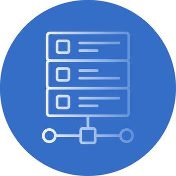 Database Flat Bubble Icon vector