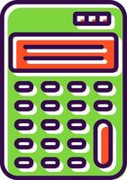 Scientific Calculator filled Design Icon vector