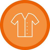 Shirt Line Multi Circle Icon vector