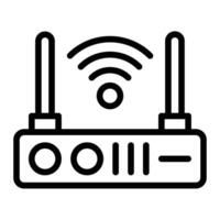 Modem Line Icon Design vector