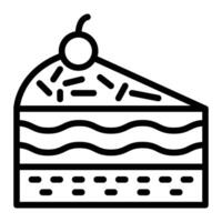 Pastelería línea icono diseño vector