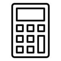 Calculator Line Icon Design vector