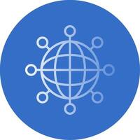Internet Flat Bubble Icon vector