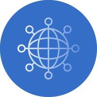 Internet Flat Bubble Icon vector