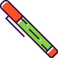 Pen filled Design Icon vector