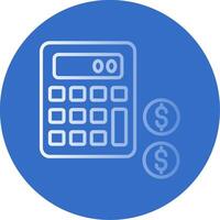 Accounting Flat Bubble Icon vector