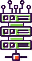 Server filled Design Icon vector