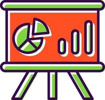 Whiteboard filled Design Icon vector