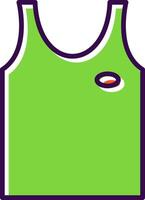 Tank Top filled Design Icon vector