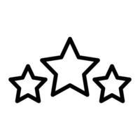 Stars Line Icon Design vector