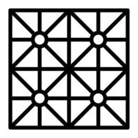 Floor Line Icon Design vector