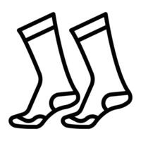 Socks Line Icon Design For Personal And Commercial Use vector