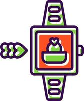 Smart Watch filled Design Icon vector