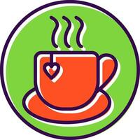 Mug filled Design Icon vector