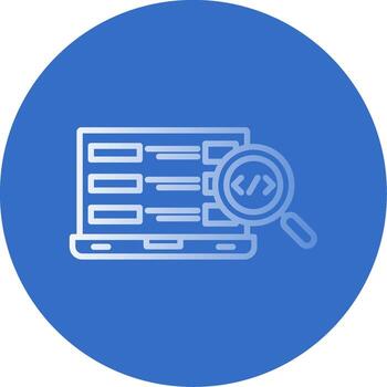 software desarrollo plano burbuja icono vector