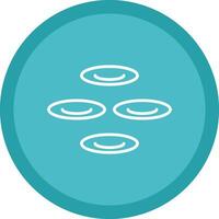 Cell Line Multi Circle Icon vector
