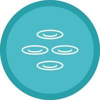 Cell Line Multi Circle Icon vector