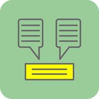 Chat Yilled Yellow Icon vector