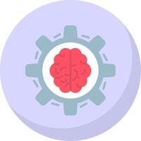 Machine Learning Flat Bubble Icon vector