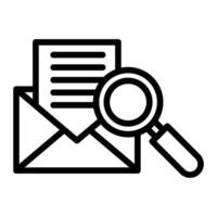 Search Line Icon Design vector