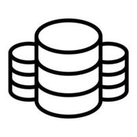 Data Line Icon Design vector