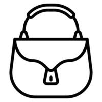 Purse Line Icon Design vector