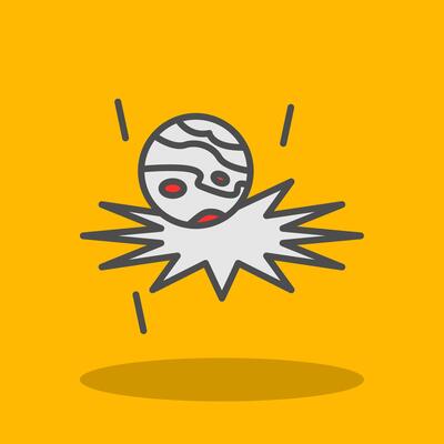 Supernova Filled Shadow Icon