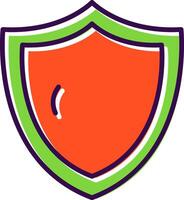 Security Shield filled Design Icon vector