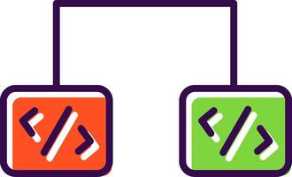 Software Development filled Design Icon vector