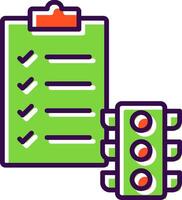 Project Status filled Design Icon vector