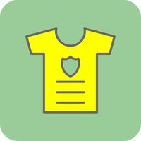 Shirt Filled Yellow Icon vector