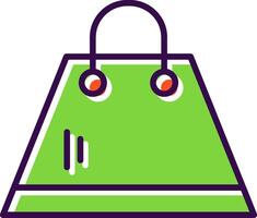 Shopping Bag filled Design Icon vector