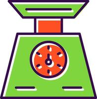 Weigh Scale filled Design Icon vector