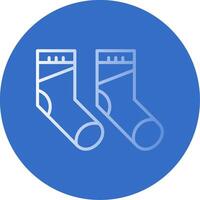 Socks Flat Bubble Icon vector