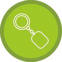 Key Ring Line Multi Circle Icon vector