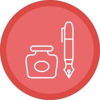 Ink Line Multi Circle Icon vector