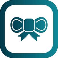 Bow Glyph Gradient Corner Icon vector