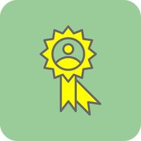 Customer Loyalty Filled Yellow Icon vector